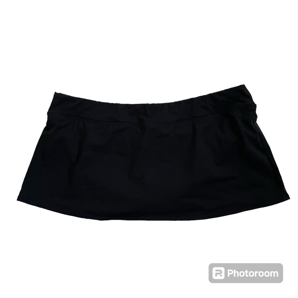 Lands End low rise skirted swimsuit bottom size 16. black
